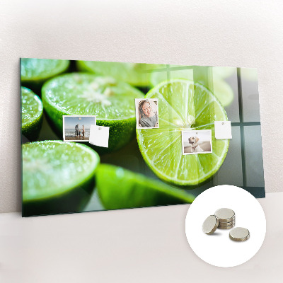 Magnettafel küche Limettenstücke