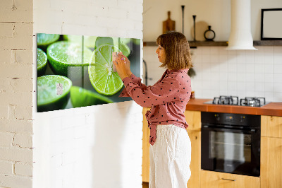 Magnettafel küche Limettenstücke