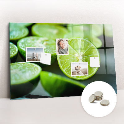 Magnettafel küche Limettenstücke