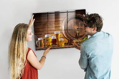 Magnettafel küche Fass Bier