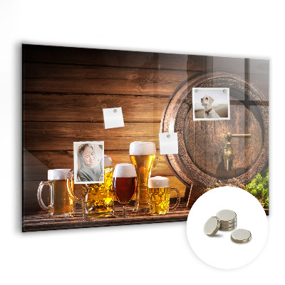 Magnettafel küche Fass Bier