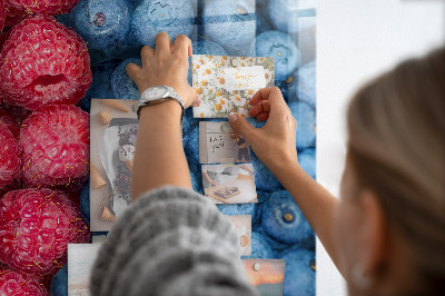 Magnettafel küche Blaubeeren und Himbeeren