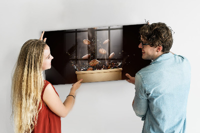 Magnettafel küche Heißer Kaffee