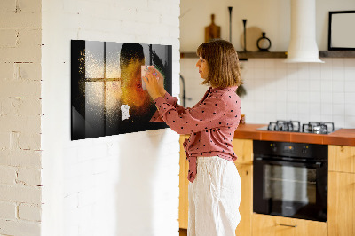 Magnettafel küche Gewürze wurden verschüttet