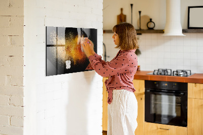 Magnettafel küche Gewürze wurden verschüttet