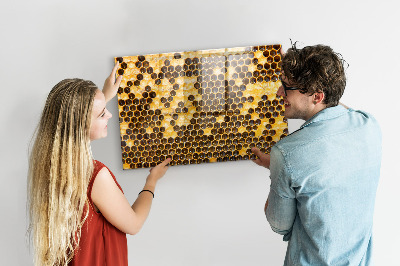 Magnettafel küche Bienenwabe