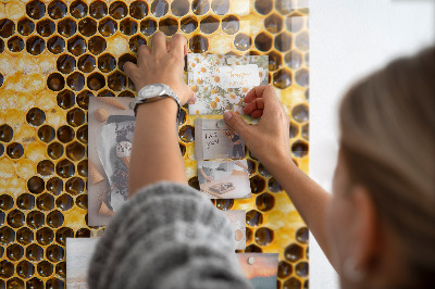 Magnettafel küche Bienenwabe