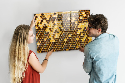 Magnettafel küche Bienenwabe