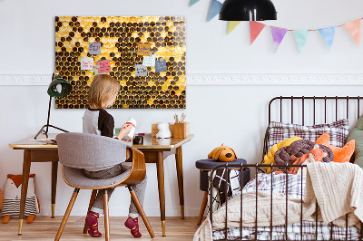 Magnettafel küche Bienenwabe