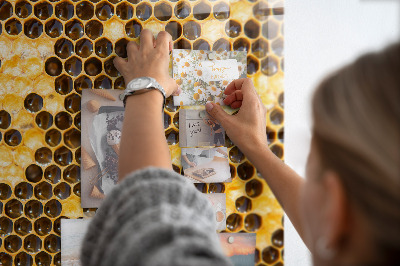 Magnettafel küche Bienenwabe