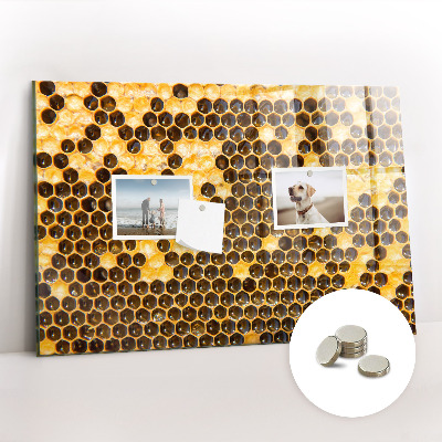 Magnettafel küche Bienenwabe