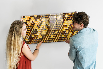 Magnettafel küche Bienenwabe