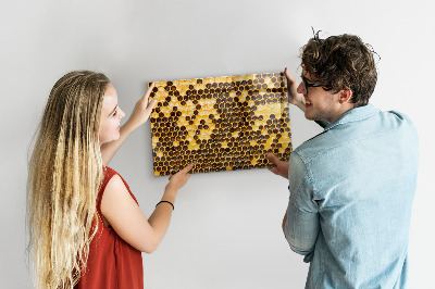 Magnettafel küche Bienenwabe