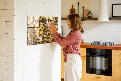 Magnettafel küche Bienenwabe