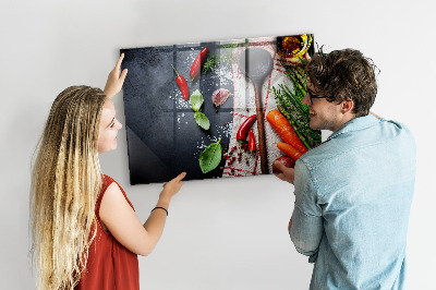 Magnettafel küche Gemüse