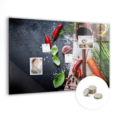 Magnettafel küche Gemüse
