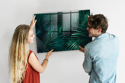 Magnettafel Tropische Blätter