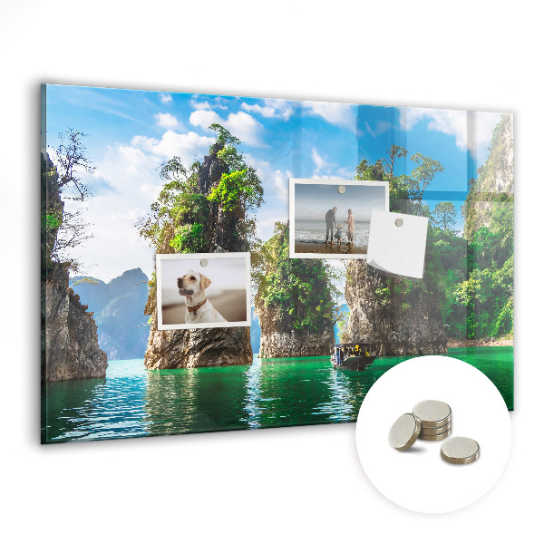 Magnettafel Seebäume Natur