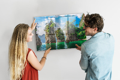 Magnettafel Seebäume Natur