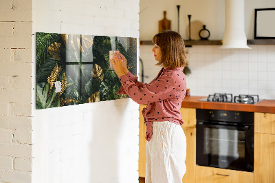 Magnettafel Dschungelblätter