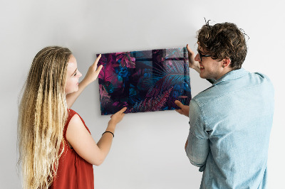 Magnettafel Exotische Blumen