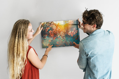 Magnettafel Frühlingsblumen