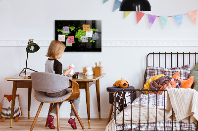 Magnettafel bunt Weltkarte