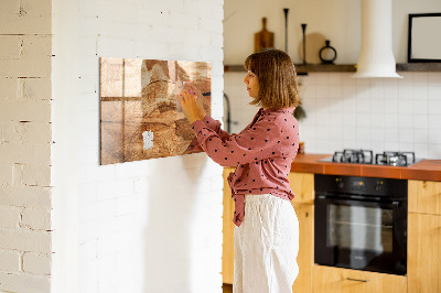 Magnetwand küche Holzstruktur