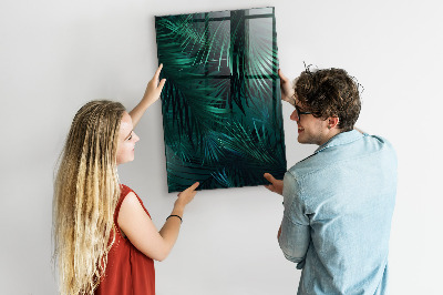 Magnettafel Tropische Blätter
