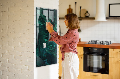 Magnettafel Tropische Blätter