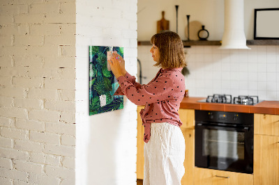 Magnettafel Exotische große Blätter