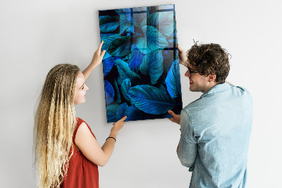 Magnettafel Exotische Blätter