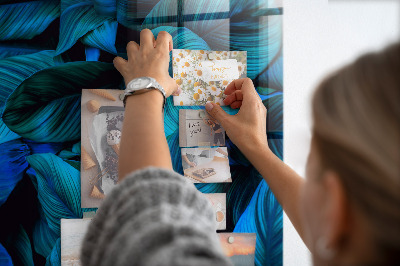 Magnettafel Exotische Blätter