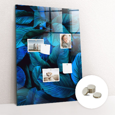 Magnettafel Exotische Blätter
