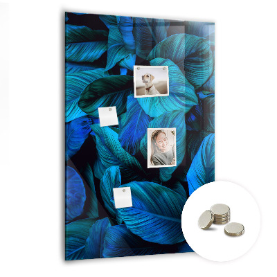 Magnettafel Exotische Blätter