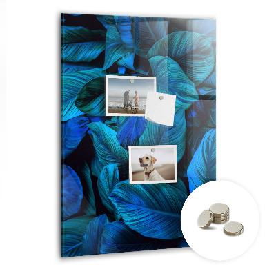 Magnettafel Exotische Blätter