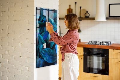 Magnettafel Exotische Blätter