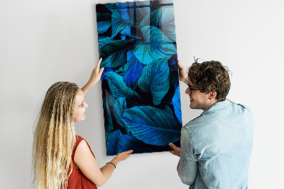 Magnettafel Exotische Blätter