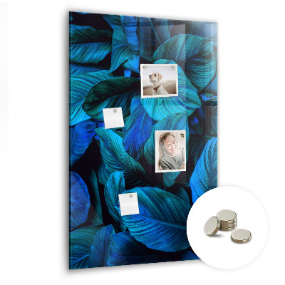 Magnettafel Exotische Blätter