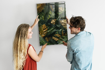 Magnettafel Tropische Blätter