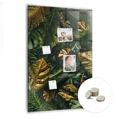 Magnettafel Tropische Blätter