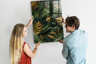 Magnettafel Tropische Blätter