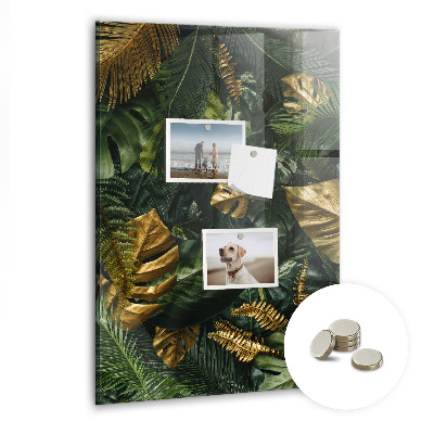Magnettafel Tropische Blätter