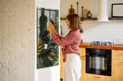 Magnettafel Tropische Blätter