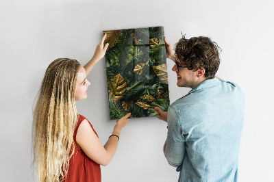 Magnettafel Tropische Blätter