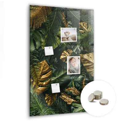 Magnettafel Tropische Blätter