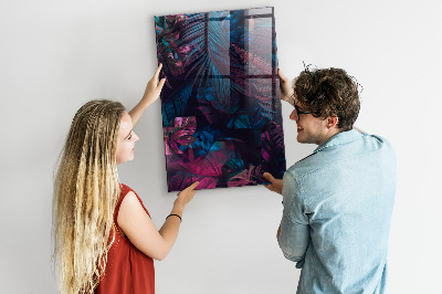 Magnettafel Tropische Blätter
