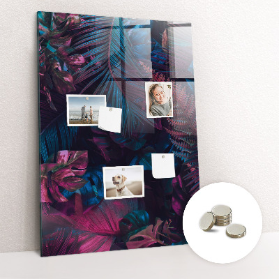 Magnettafel Tropische Blätter