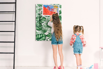 Magnettafel Monstera-Pflanzenblätter