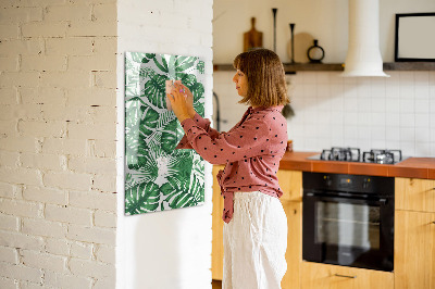 Magnettafel Monstera-Pflanzenblätter